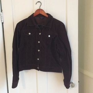 Lands' End brown corduroy jacket M - like new